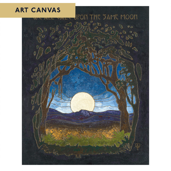 Arts & Crafts style print on canvas by Julie Leidel titled 