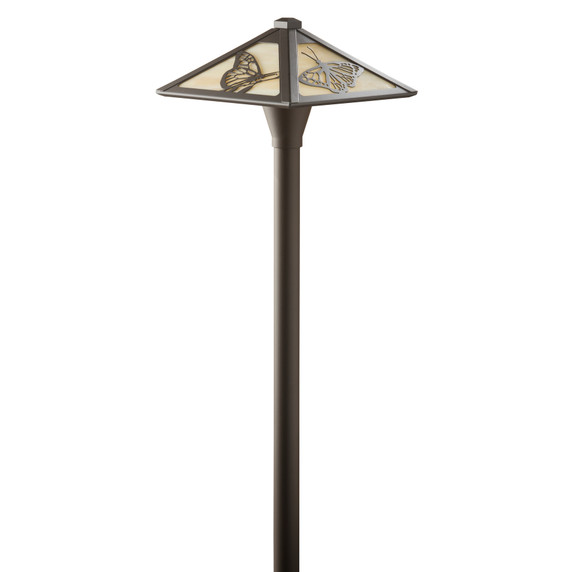  garden, gl, landscaping, landscape, pathway, cottage, pyramid, garden light, butterfly, powder coat bronze