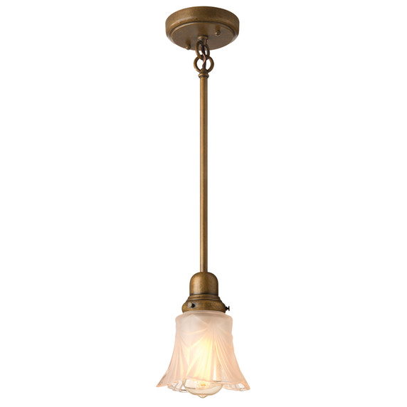 An Art Deco style glass shade for light fixtures with a drapery or curtain design pattern. It has a round, 2.25