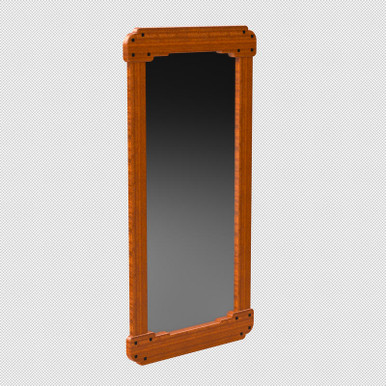Craftsman Style Wood Mirror | 18” × 36”