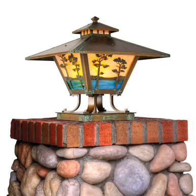 Unique Arts & Crafts Style Column Light | Westmoreland Series