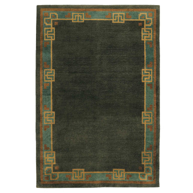 Craftsman Garage Rug Craftsman Style Bungalow Rug | Green