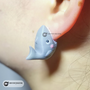 Shark Earring Cute Biting Great White 3D Printed Gift Teacher Animal Bite RAWR!