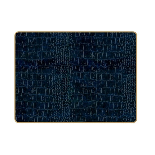 Lady Clare Placemats Textured Crocodile Blue