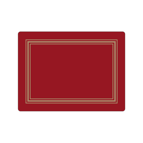 Placemats Red Melamine