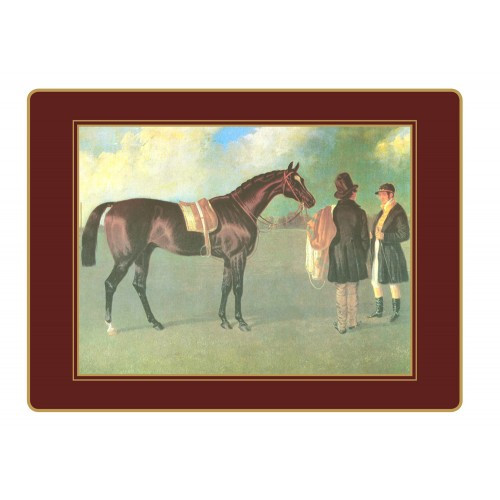 Lady Clare Continental Placemats Racehorses