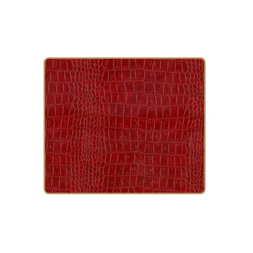 Lady Clare Crocodile Burgundy Textured Tablemats