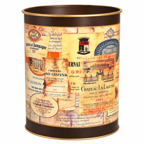 Waste Paper Bin Chateau Labels - Lady Clare 
