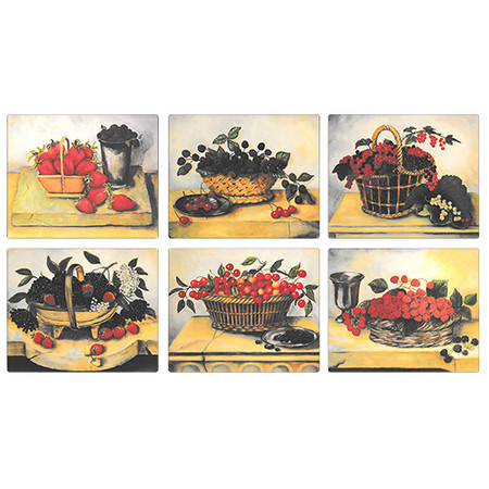 Lady Clare Coasters Summer Fruit