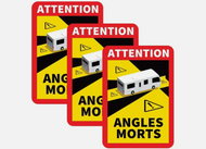 Angles Mort Motorhome Sticker - 3pcs- 165x245mm