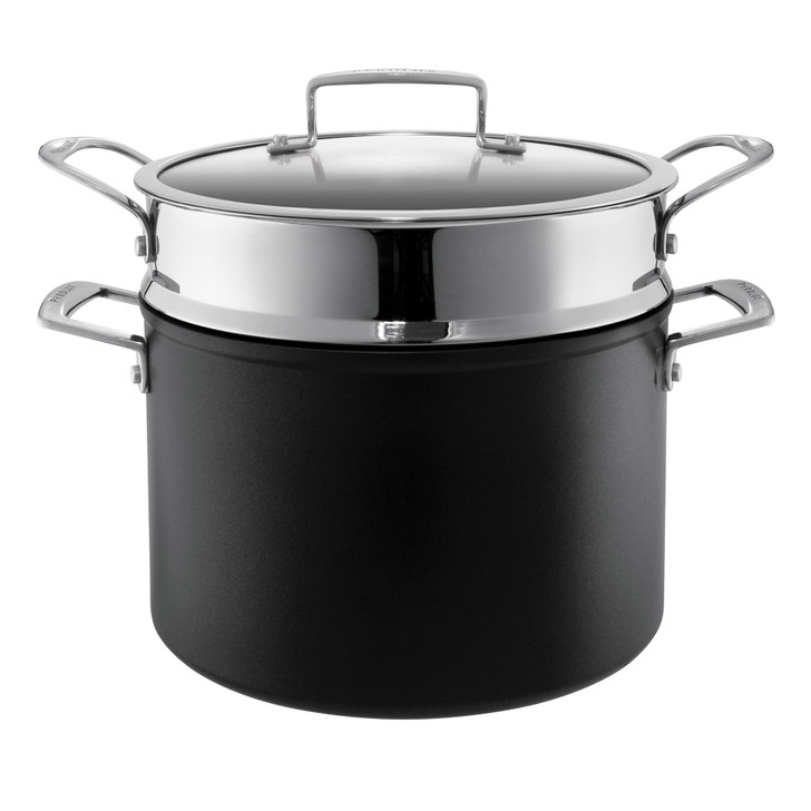 ignite 24cm/7.2L Stock Pot with Pasta Insert