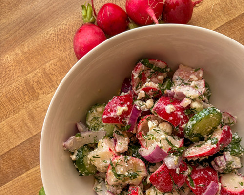 Seasonal Side Bundle: Smashed Radish Salad