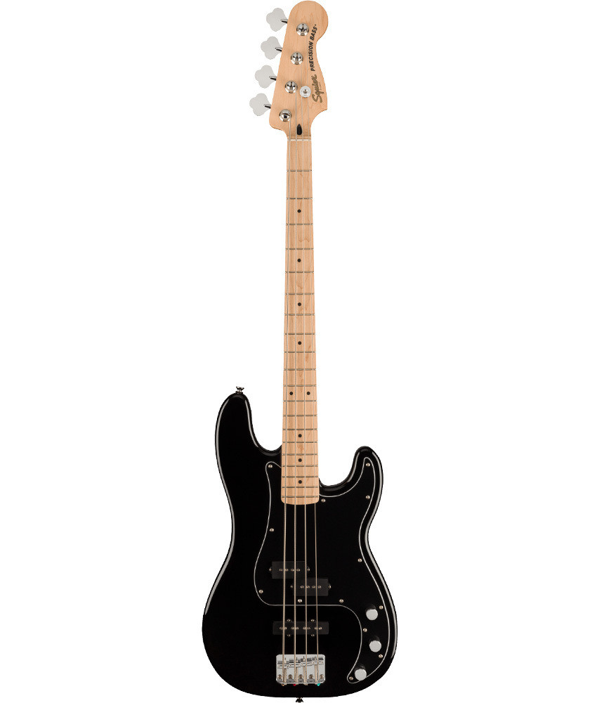 Squier by Fender Affinity Series Precision Bass PJ Guitar Pack, Maple Fingerboard - Black