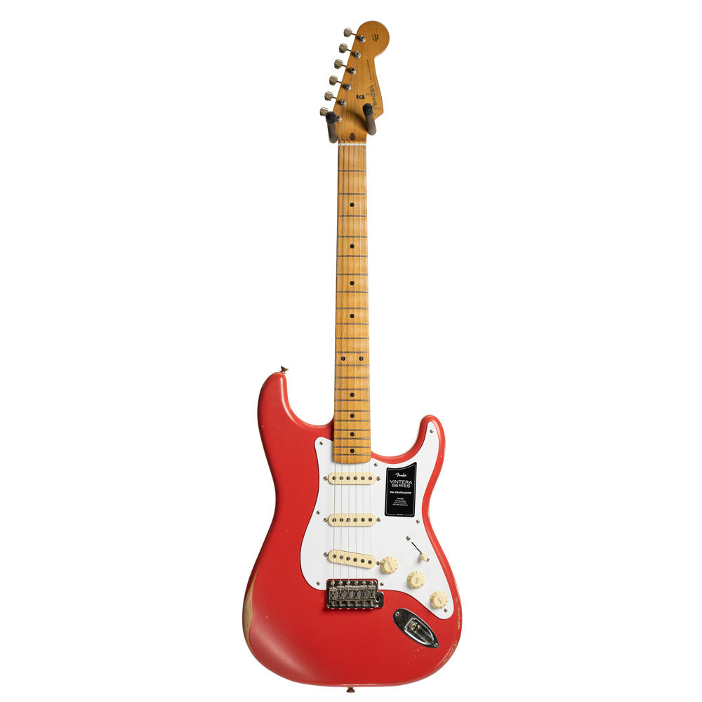 Fender Pre-Owned Fender Vintera Road Worn 50s Strat, Maple Fingerboard - Fiesta Red