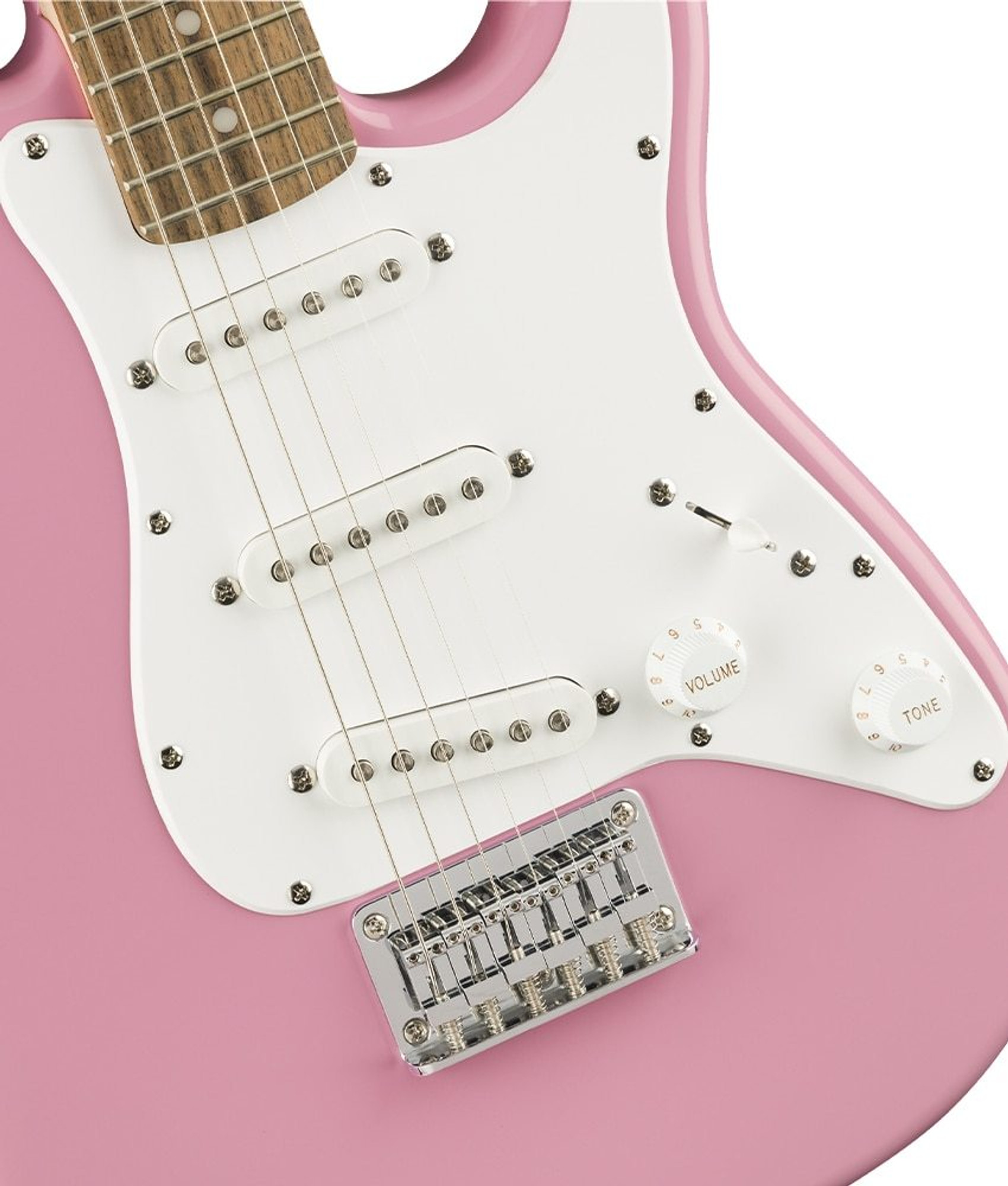 Squier by Fender Mini Stratocaster, Laurel Fingerboard, Pink 0370121570