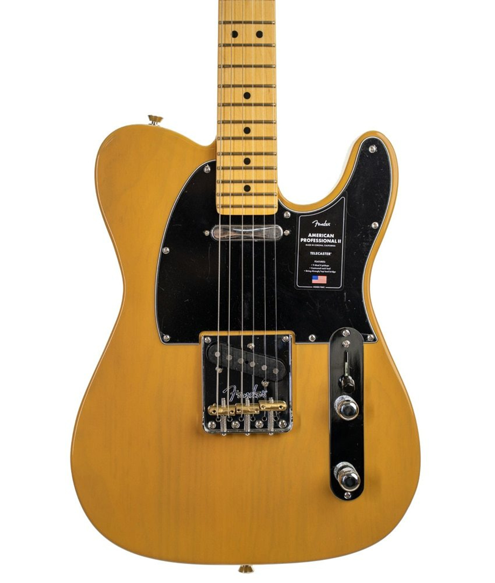 人気商品！！ Fender エレキギター American Professional II Telecaster(R), Maple  Fingerboard, Butterscotch Blonde