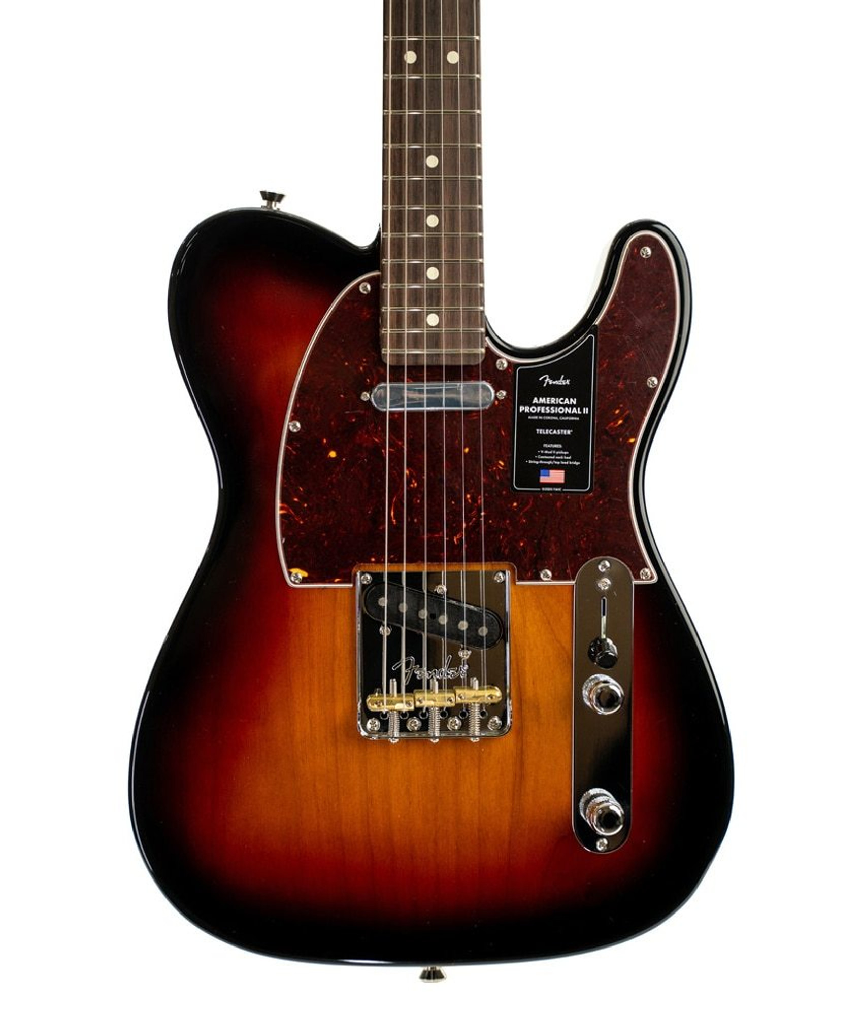Fender American Professional II Telecaster, Rosewood Fingerboard, 3-Color  Sunburst