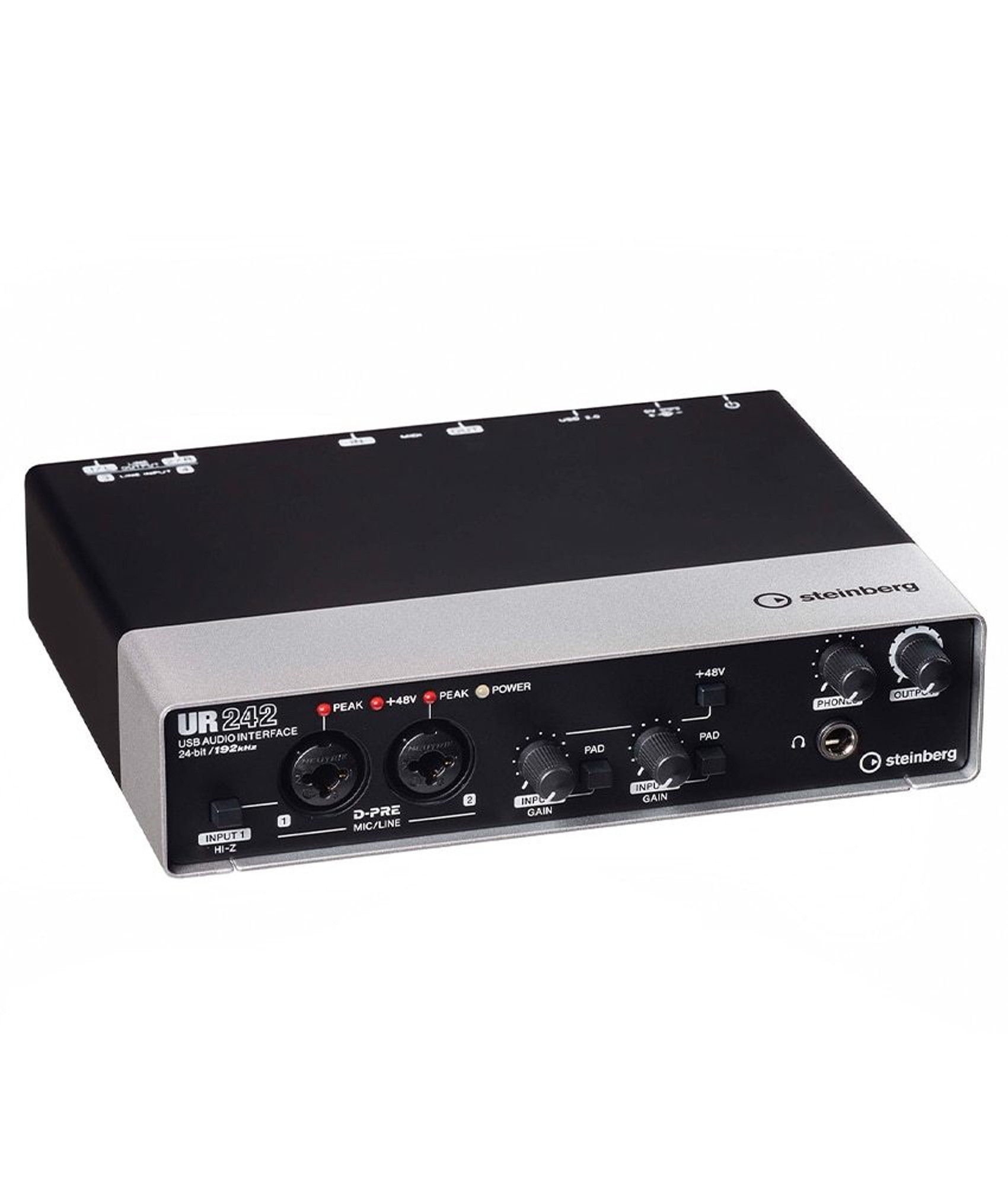 Steinberg UR242 USB 2.0 Audio I/O (4 in / 2 out) with MIDI