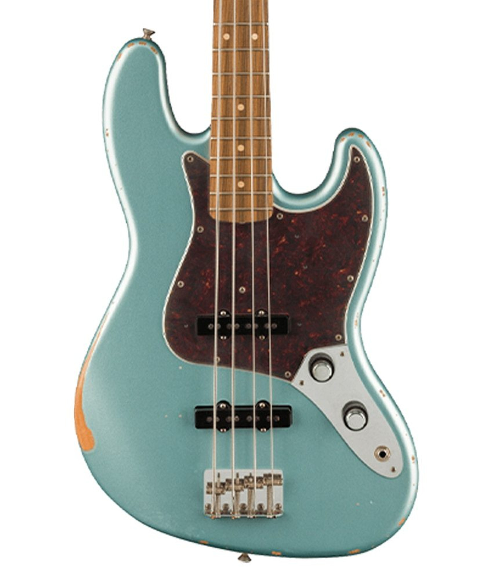 Fender 60th Anniversary Road Worn Jazz Bass, Pau Ferro Fingerboard,  Firemist Silver