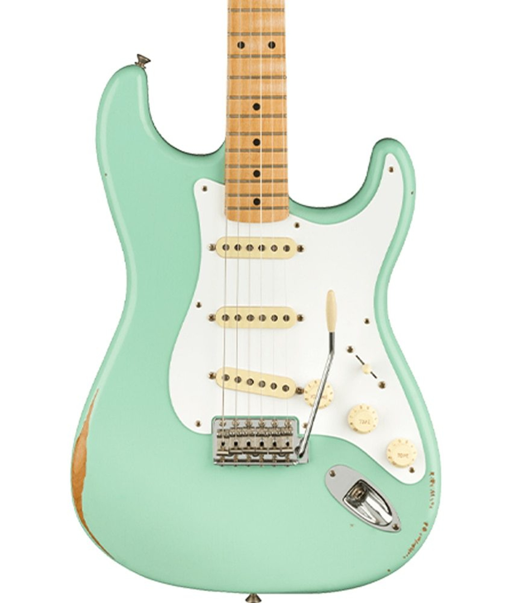 fender road worn surf green