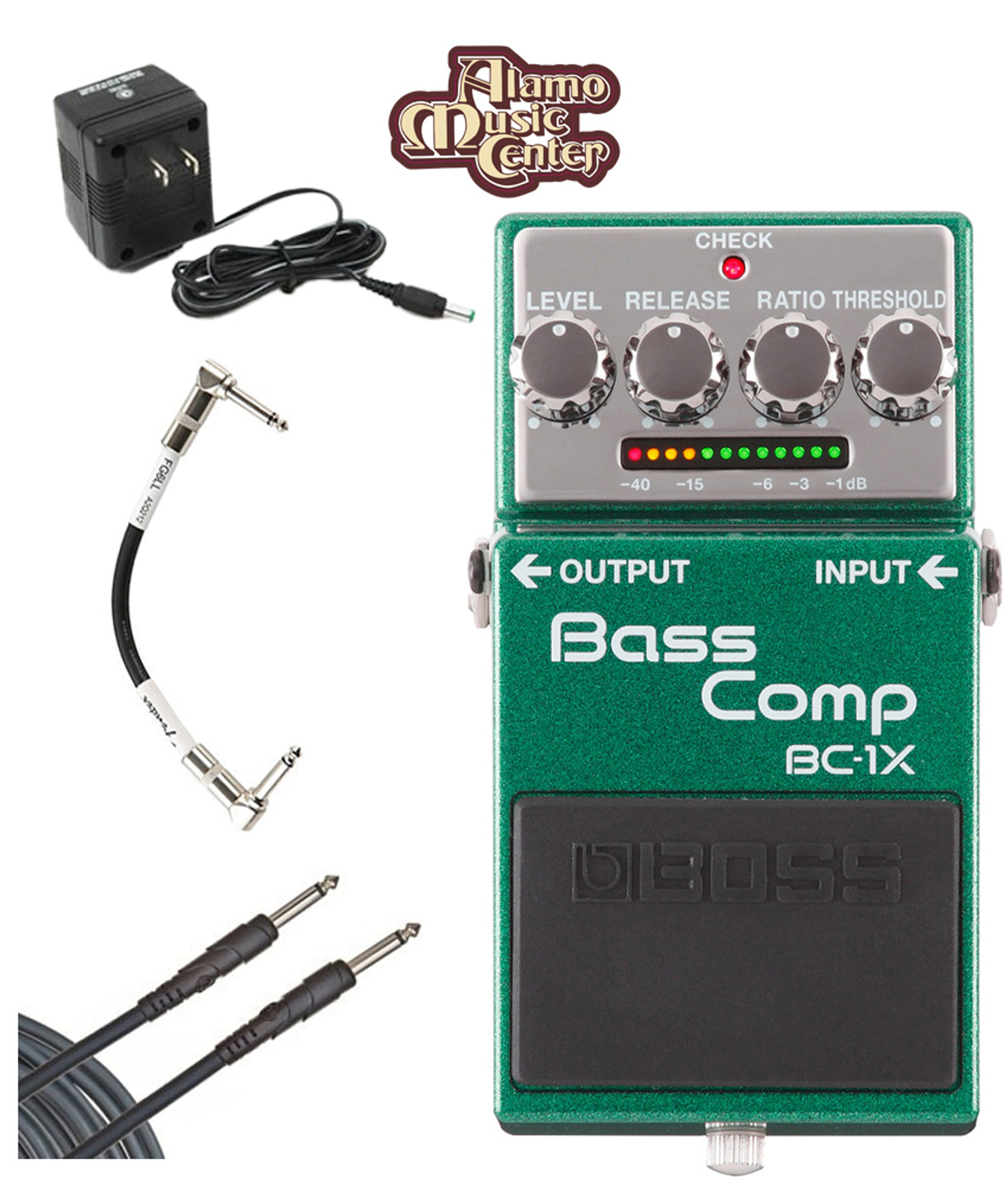 Boss BC-1X Bass Compressor Pedal Bundle | Alamo Music