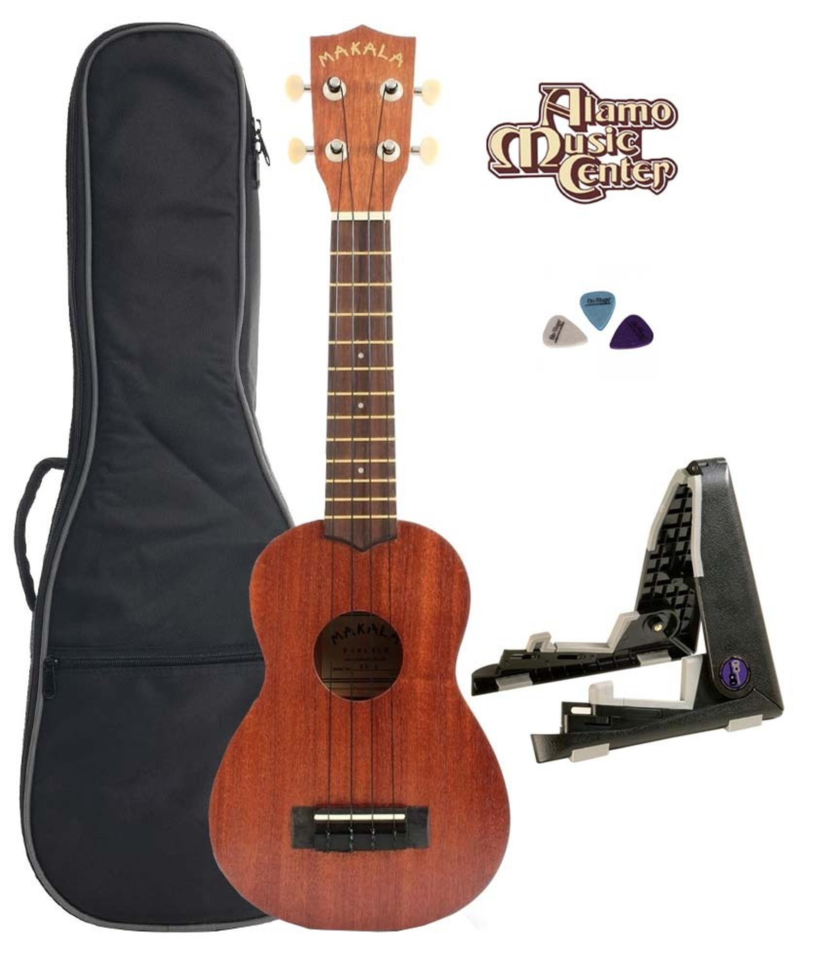 Kala Makala MK-S Soprano Ukulele Bundle & Bag | ALAMO MUSIC