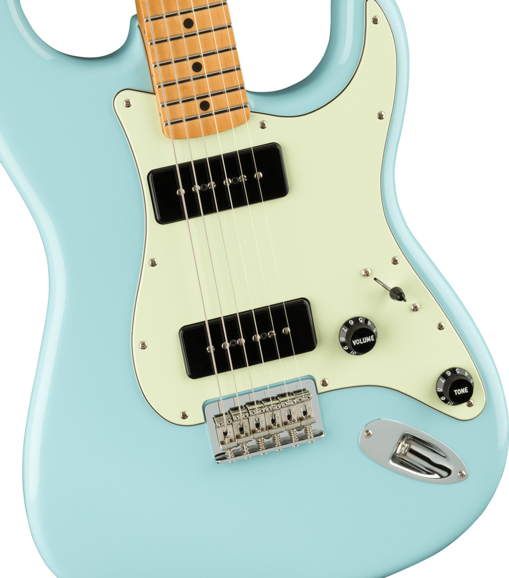 daphne blue stratocaster maple neck