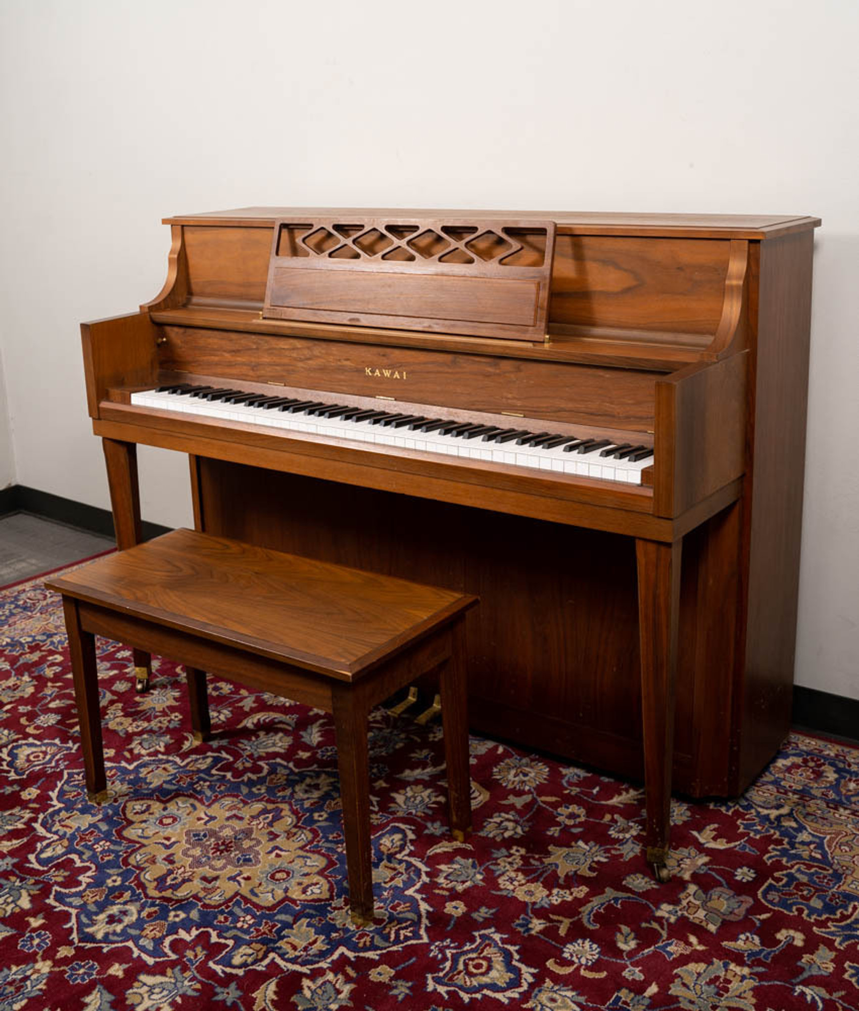 Kawai 701-C Satin Walnut Upright Piano w/ bench | Alamo Music