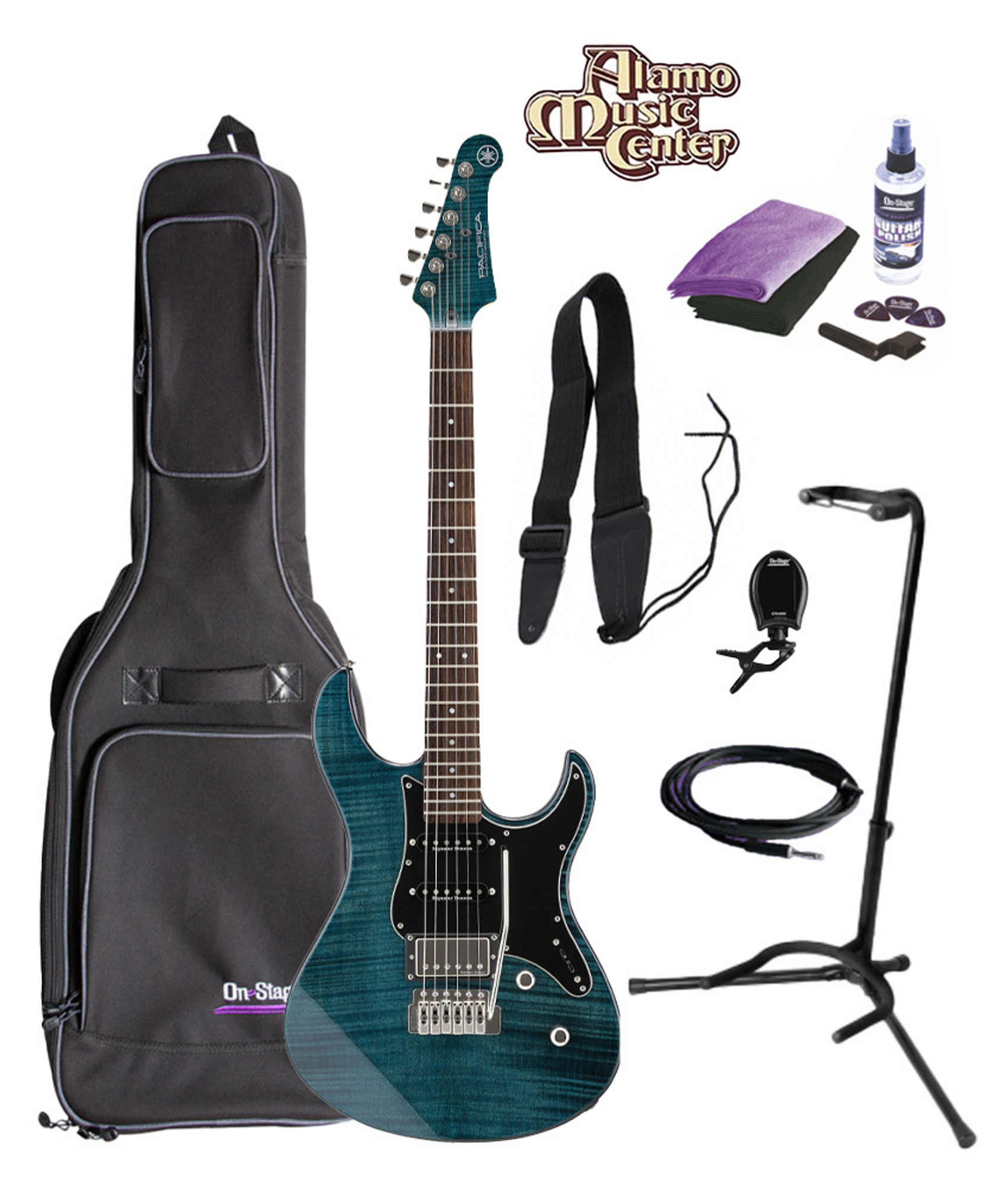 Yamaha Limited Edition, Pacifica 612V Electric Guitar, Indigo Blue Bundle  w/ Gig Bag