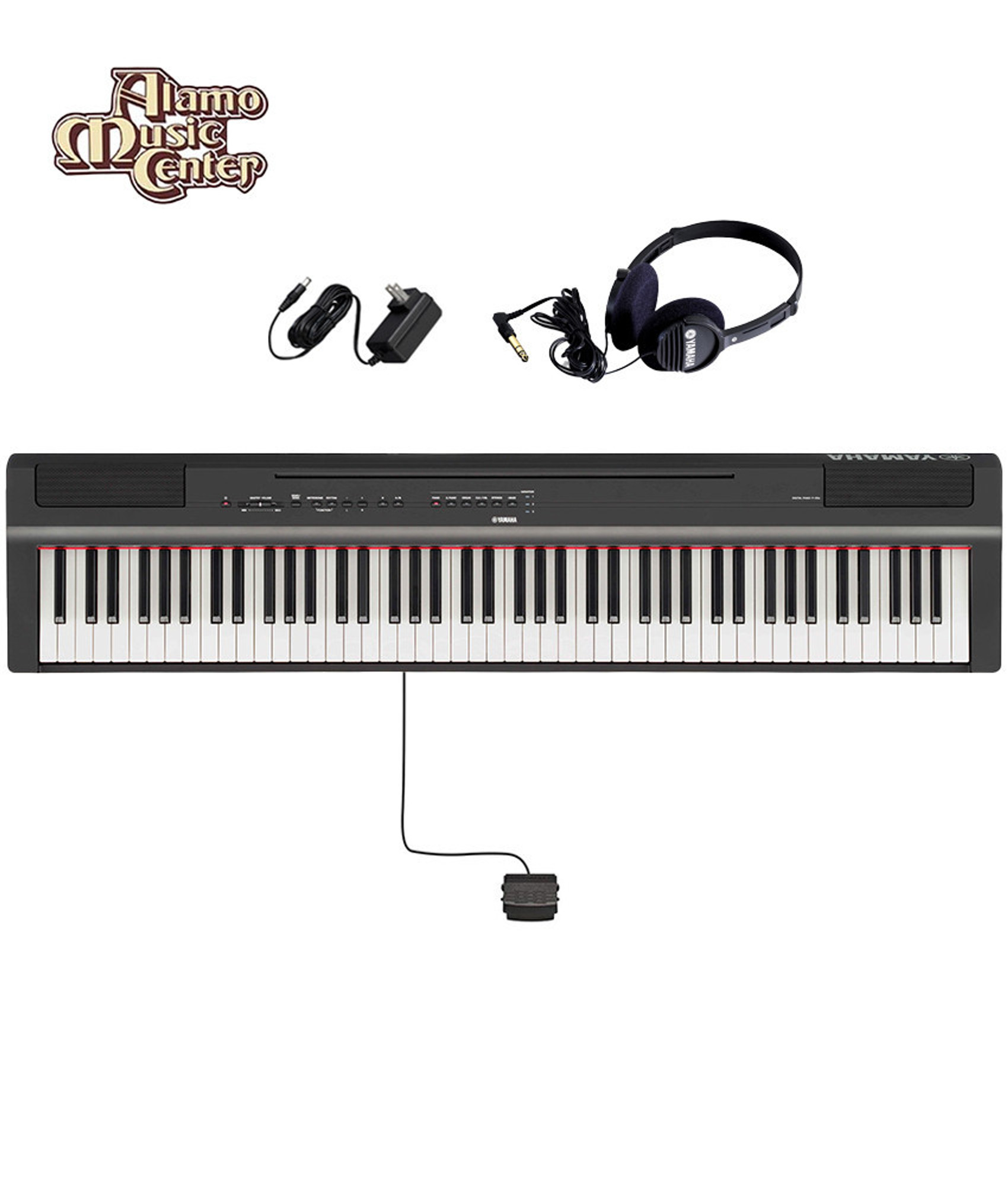 Yamaha P-125A Black Digital Piano Bundle