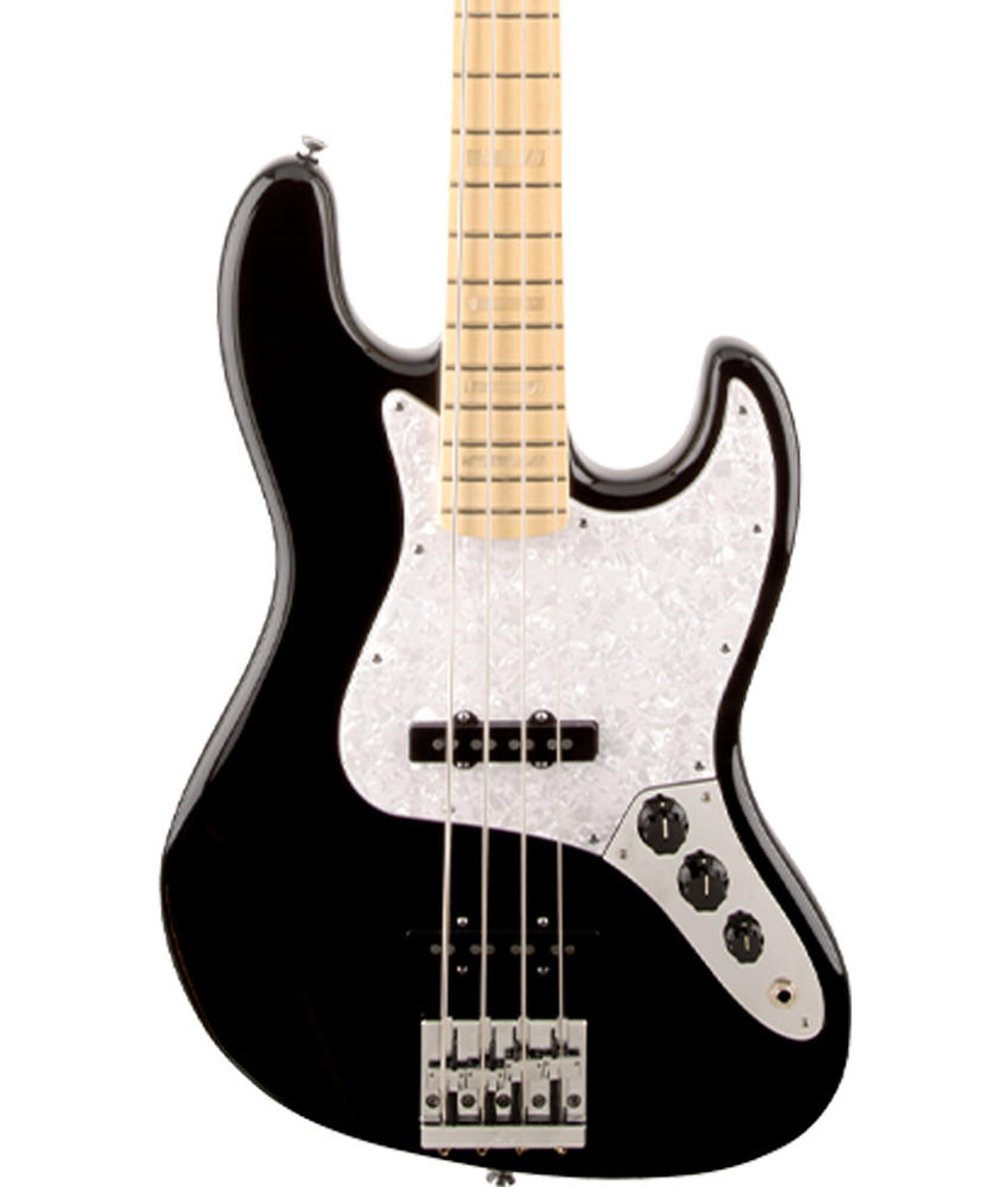 Fender U.S.A. Geddy Lee Jazz Bass, Maple Fingerboard - Black