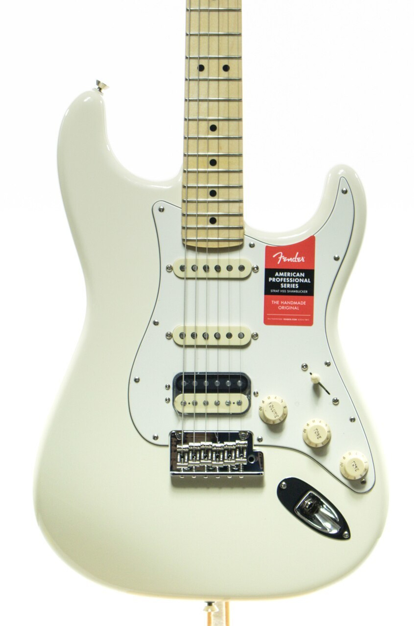 fender american professional stratocaster hss shawbucker olympic white