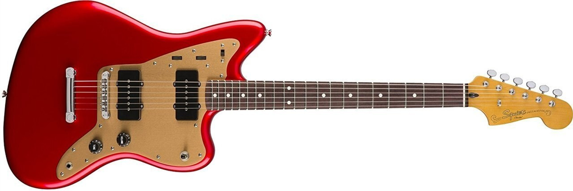 Squier Deluxe Jazzmaster, Red Hard Tail Rosewood FB | ALAMO