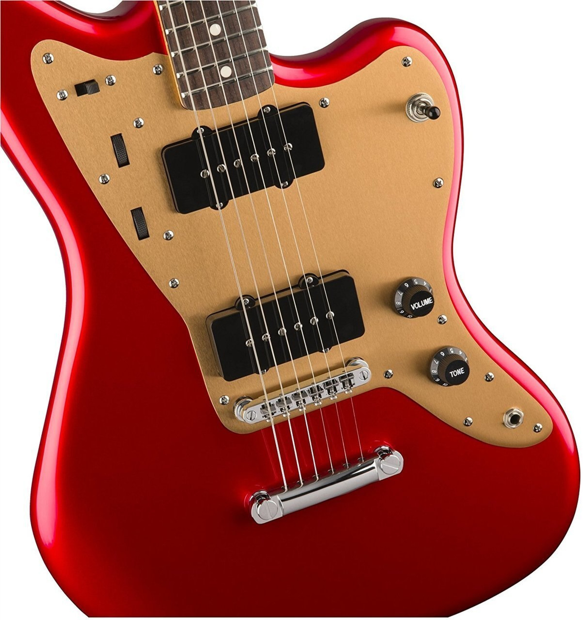 Squier Deluxe Jazzmaster, Red Hard Tail Rosewood FB   ALAMO