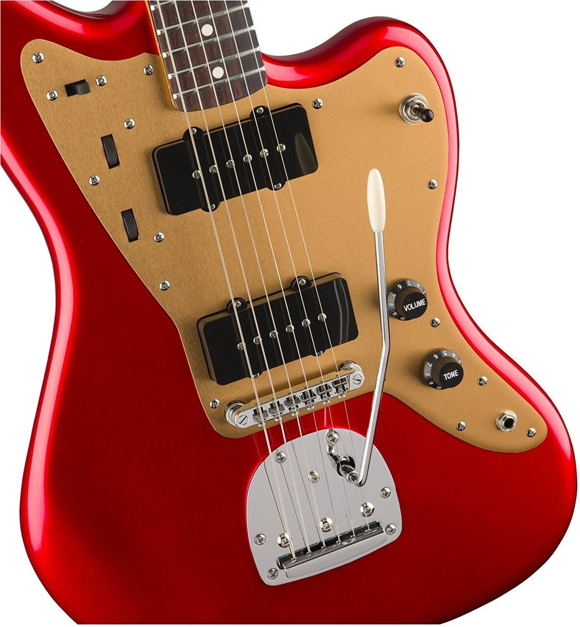 Squier Deluxe Jazzmaster With Tremolo Candy Apple Red Rosewood Fingerboard