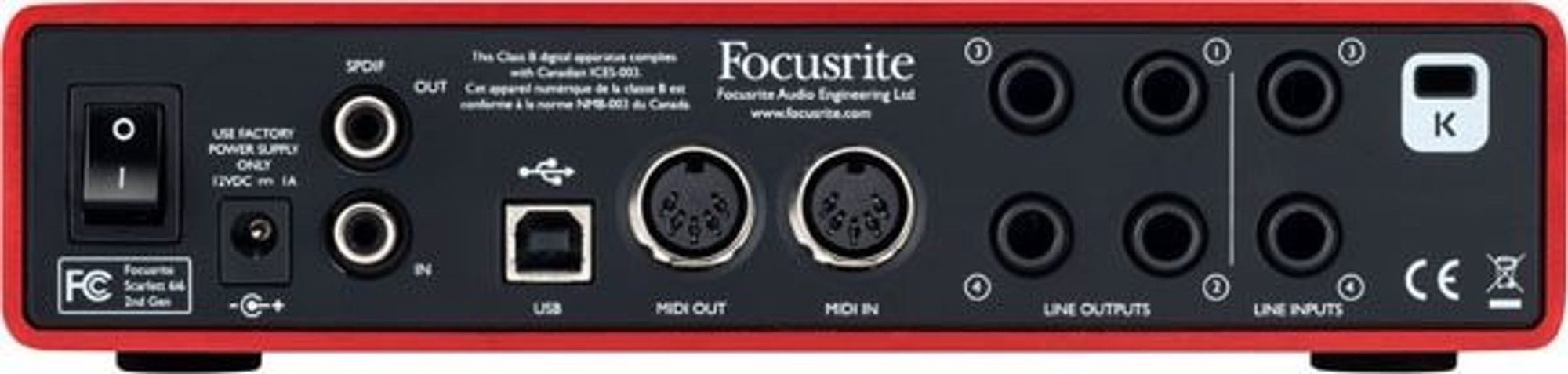 Focusrite Scarlett 6i6 USB Audio Interface