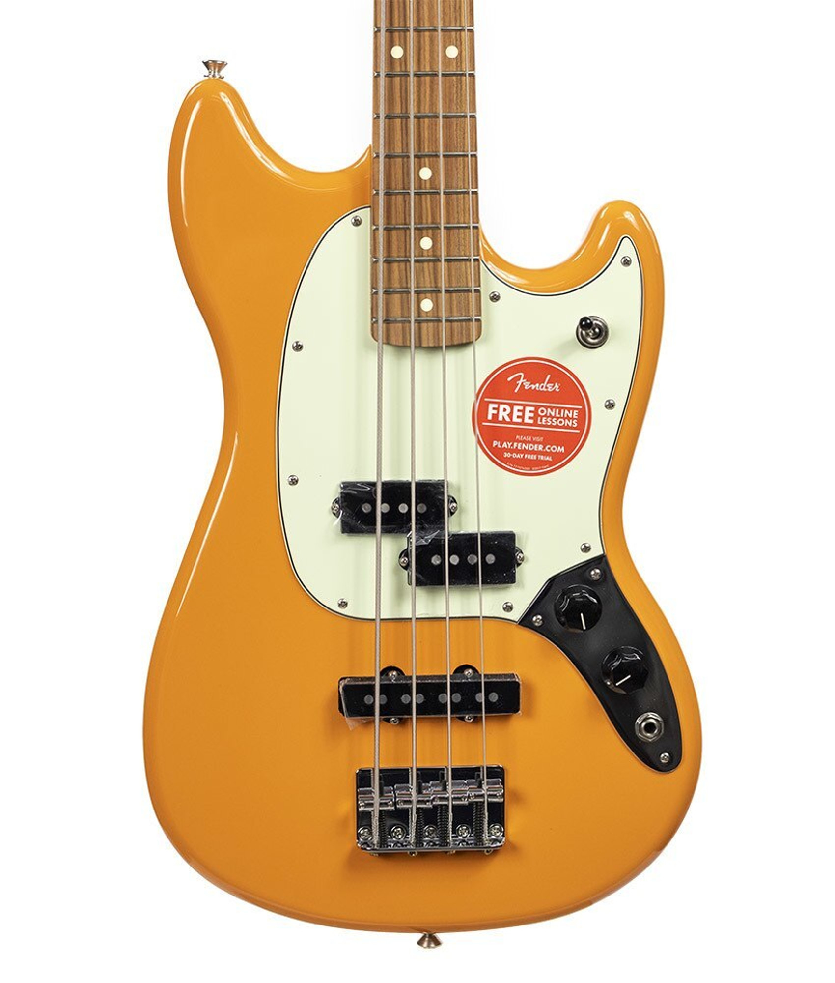 fender mustang pj bass orange