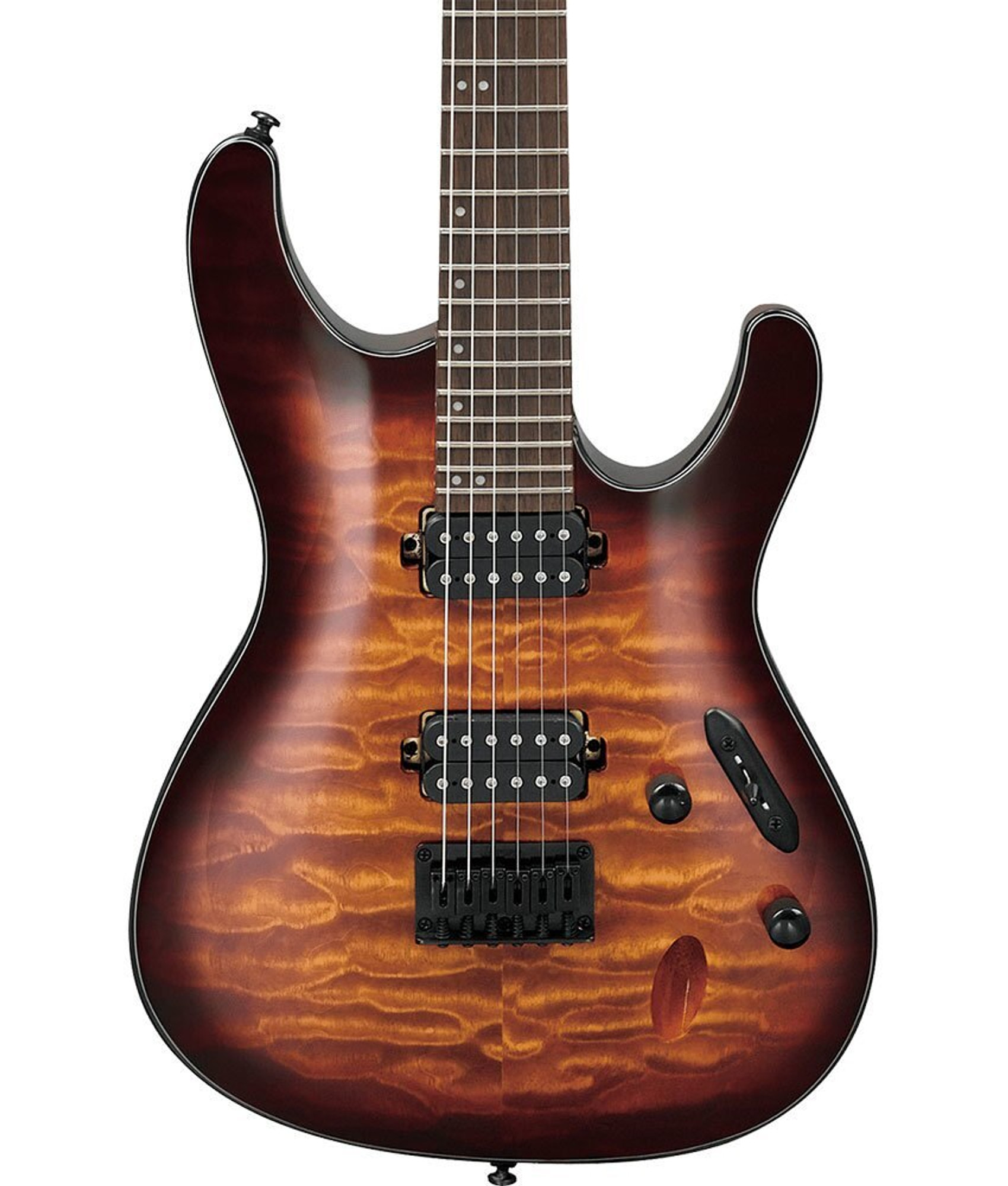 Ibanez S621QM S Series Electric Guitar with Quilted Maple Top - Dragon Eye  Burst