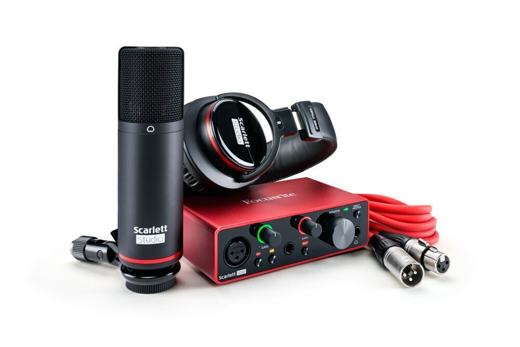 Focusrite Scarlett Solo 3rd Gen 2-in, 2-out USB Interface Bundle