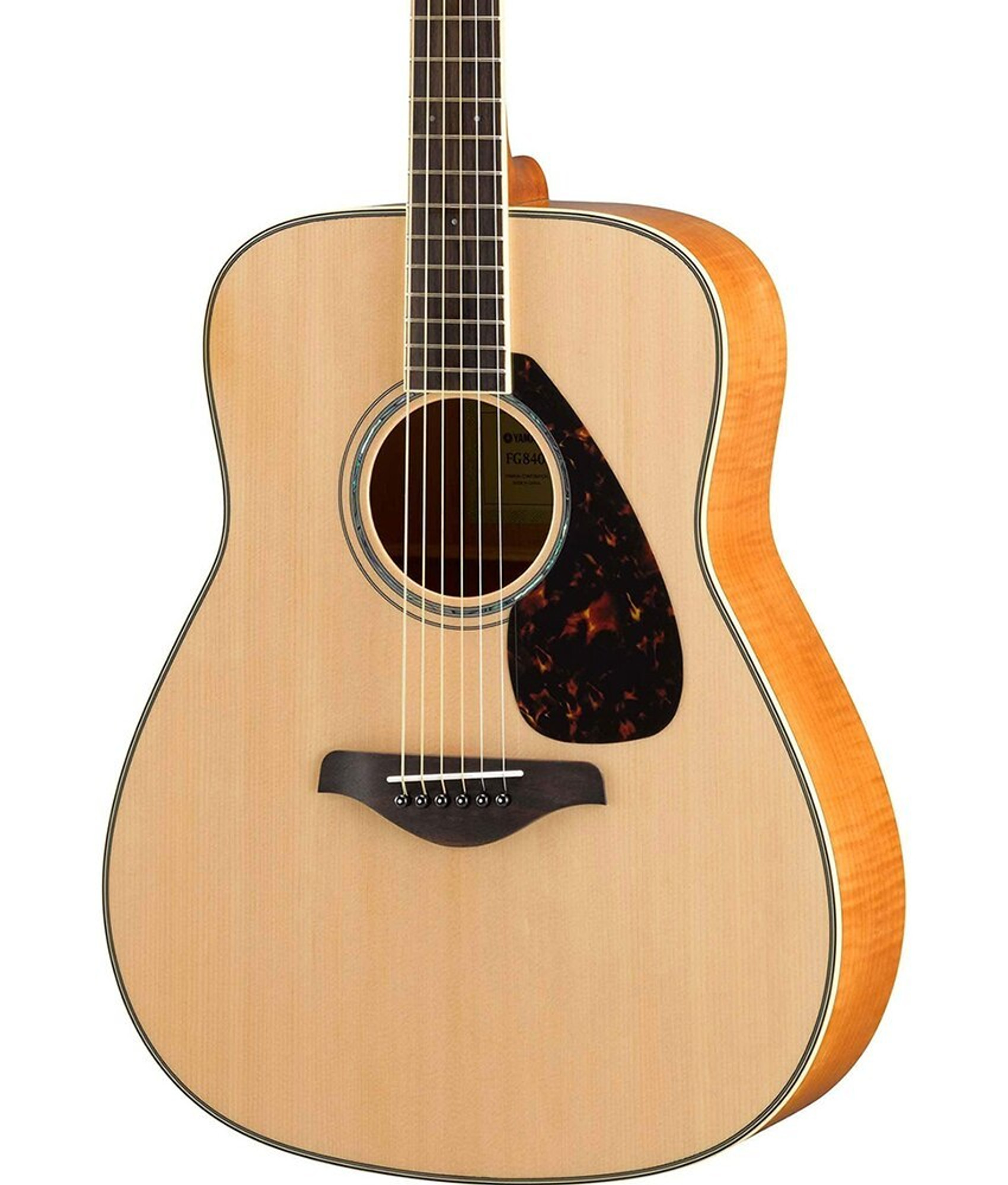 yamaha solid top acoustic guitar