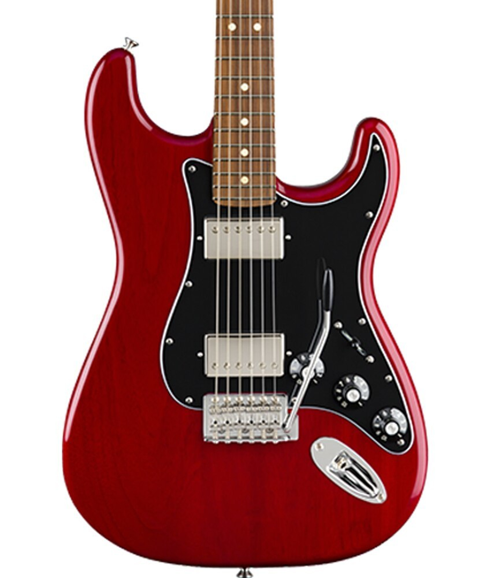 crimson red transparent stratocaster