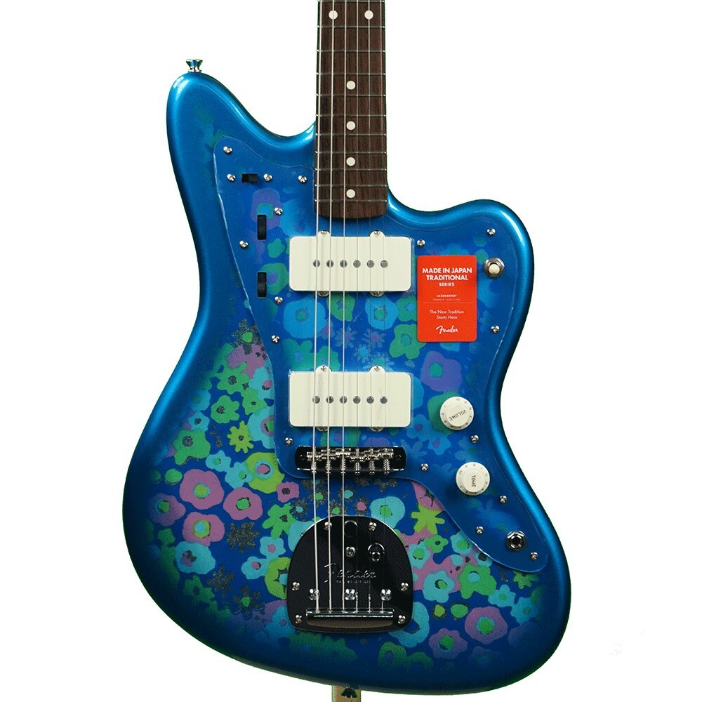 Fender Limted Edition MIJ Traditional '60s Jazzmaster, Rosewood Fingerboard  - Blue Flower