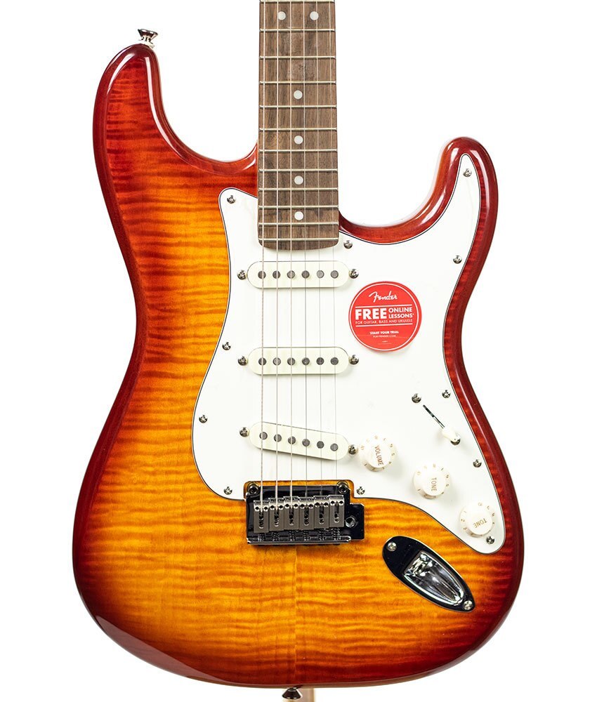 B-Stock Fender Squier Standard Stratocaster FMT, Amber Sunburst (3290)