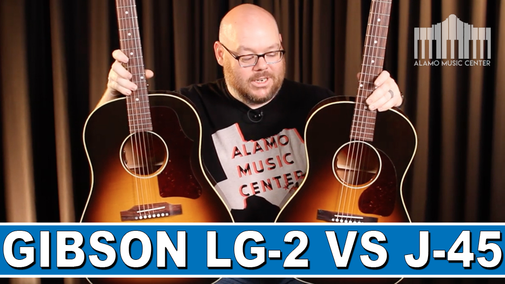 The Gibson 50s Lg 2 Vs 50s J 45 Original Comparing Two American Acoustic Classics From Gibson Alamo Music