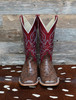 MACIE BEAN - WOMEN'S TOP HAND KANGO TOBACCO OSTRICH BOOTS IN RED