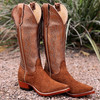 FENOGLIO- WOMEN'S RUST CARPINCHO BRONZE BRITTANIA BOOTS