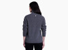 KUHL- WOMEN'S NORDA 1/4 ZIP SWEATER IN CHARCOAL