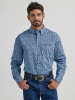 WRANGLER- MEN'S GEORGE STRAIT LONG SLEEVE SHIRT IN BLUE PAISLEY
