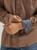 WRANGLER- MEN'S RETRO PREMIUM LONG SLEEVE PEARL SNAP SHIRT IN BROWN