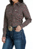 CINCH- WOMEN'S SNAP FRONT WESTERN SHIRT IN PURPLE